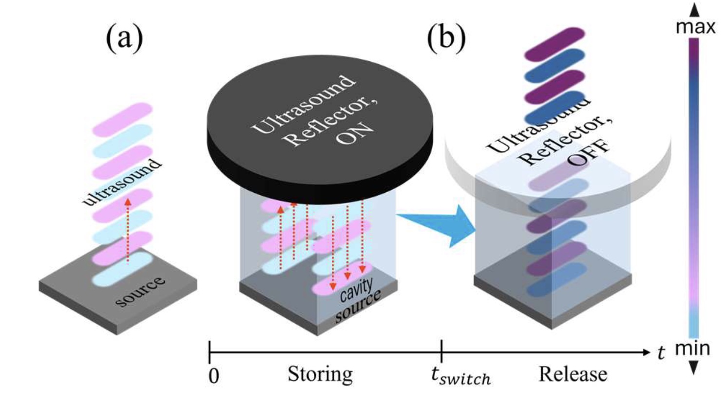 MEMS-Based Design for Single-Pulsed High-Pressure Ultrasound System via Acoustic Amplification Through Acoustic Energy Storage and Release: Theory and Simulation